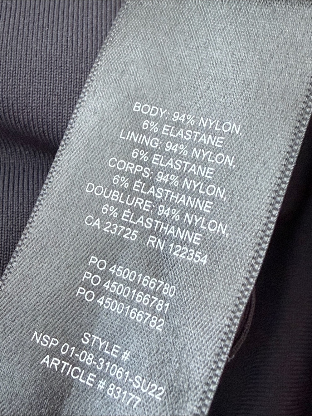 Aritizia Babaton black contour mini Dress Mockneck‎ sleeveless S NWT - Picture 6 of 6